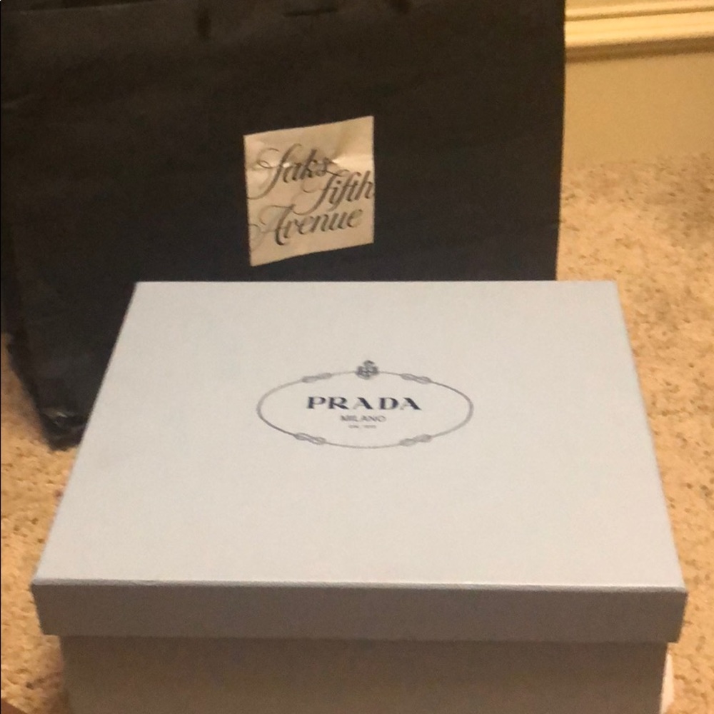 Prada shearling sport bianco sandals Genuine - Picture 5 of 6